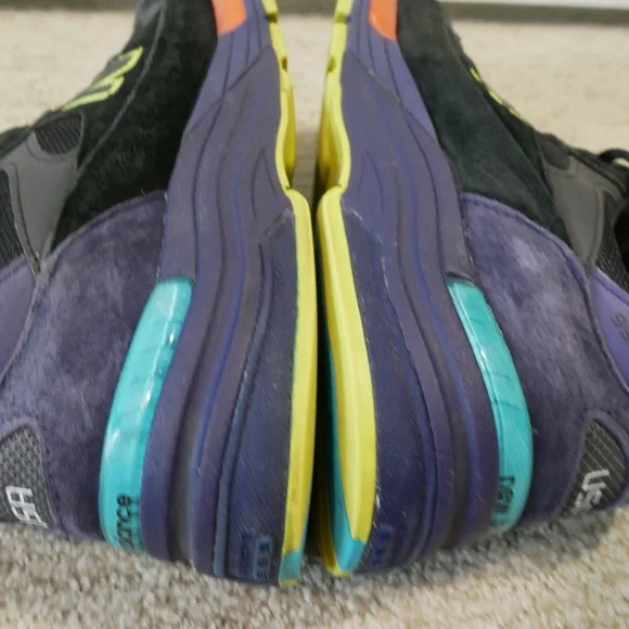 New Balance Mens 992 Made in USA 'Black Purple' Athletic Shoes~ - Picture 10 of 13